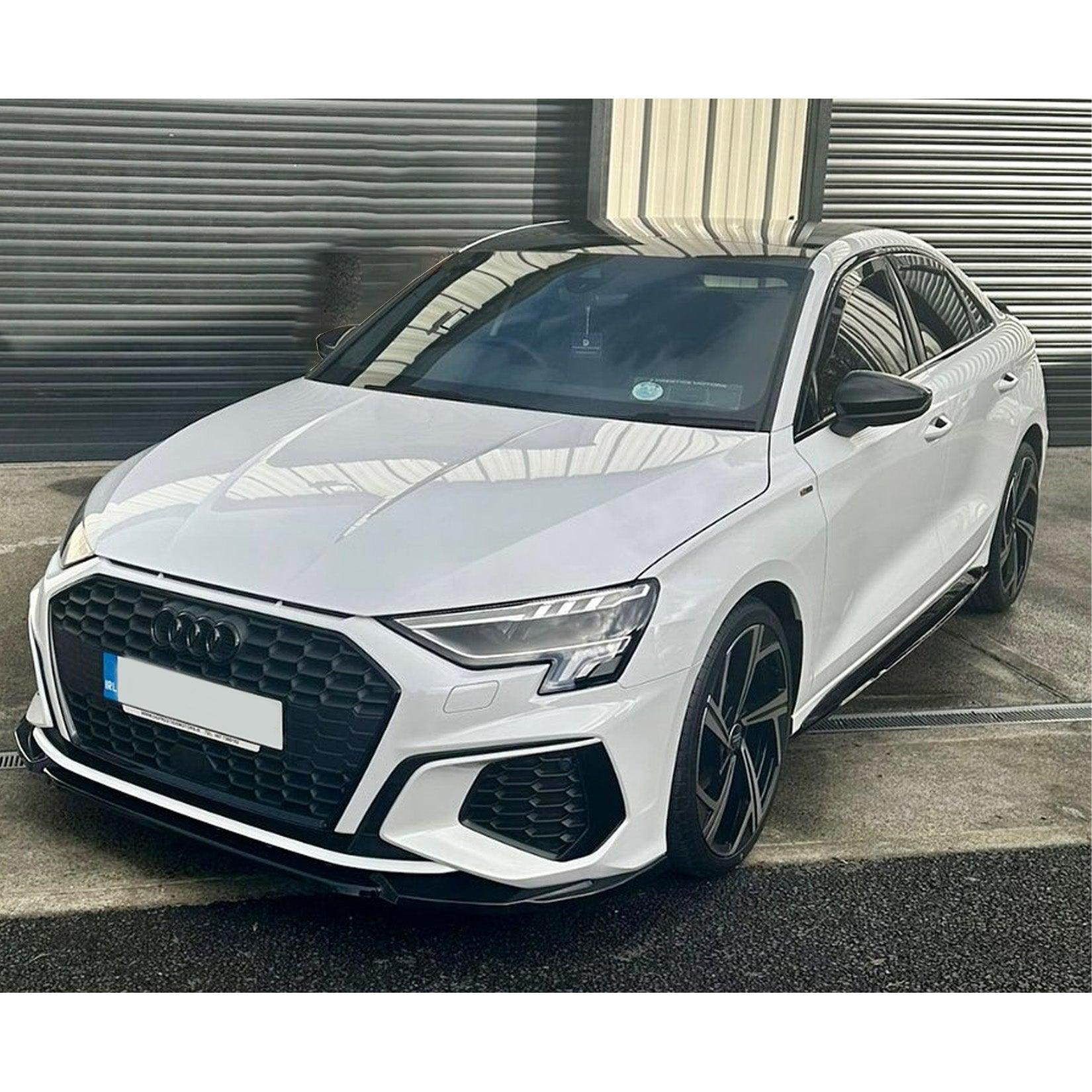 Audi A3 8Y Hatch & Saloon 2021+ Gloss Black Front Splitter Lip - TMC Motorsport