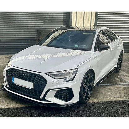 Audi A3 8Y Hatch & Saloon 2021+ Gloss Black Front Splitter Lip - TMC Motorsport