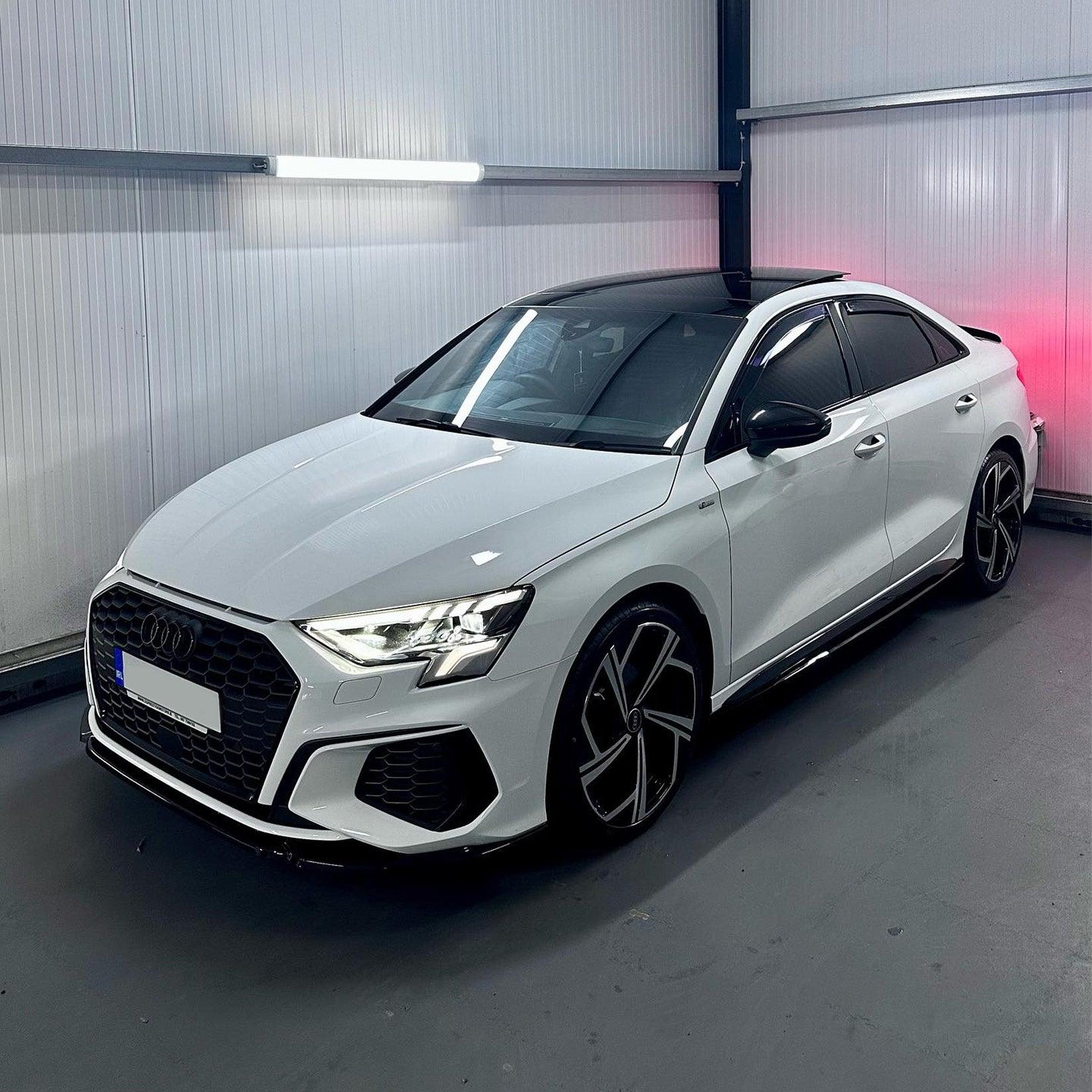 Audi A3 8Y Hatch & Saloon 2021+ Gloss Black Front Splitter Lip - TMC Motorsport