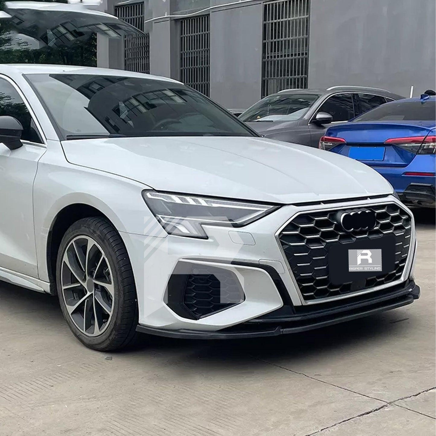 Audi A3 8Y Hatch & Saloon 2021+ Gloss Black Front Splitter Lip - TMC Motorsport