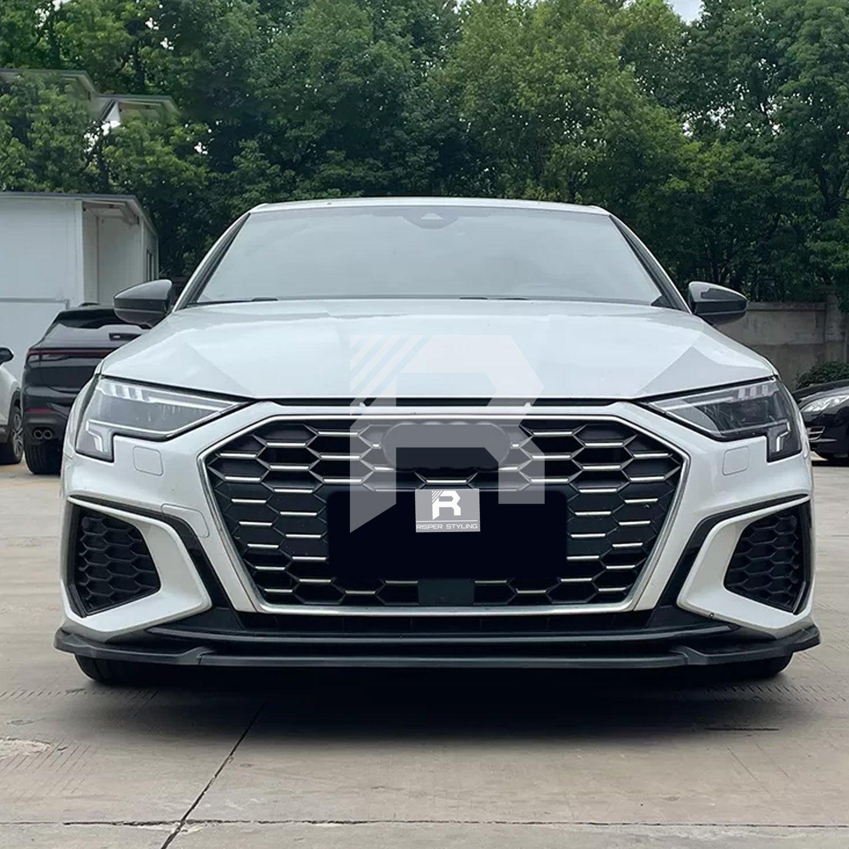 Audi A3 8Y Hatch & Saloon 2021+ Gloss Black Front Splitter Lip - TMC Motorsport