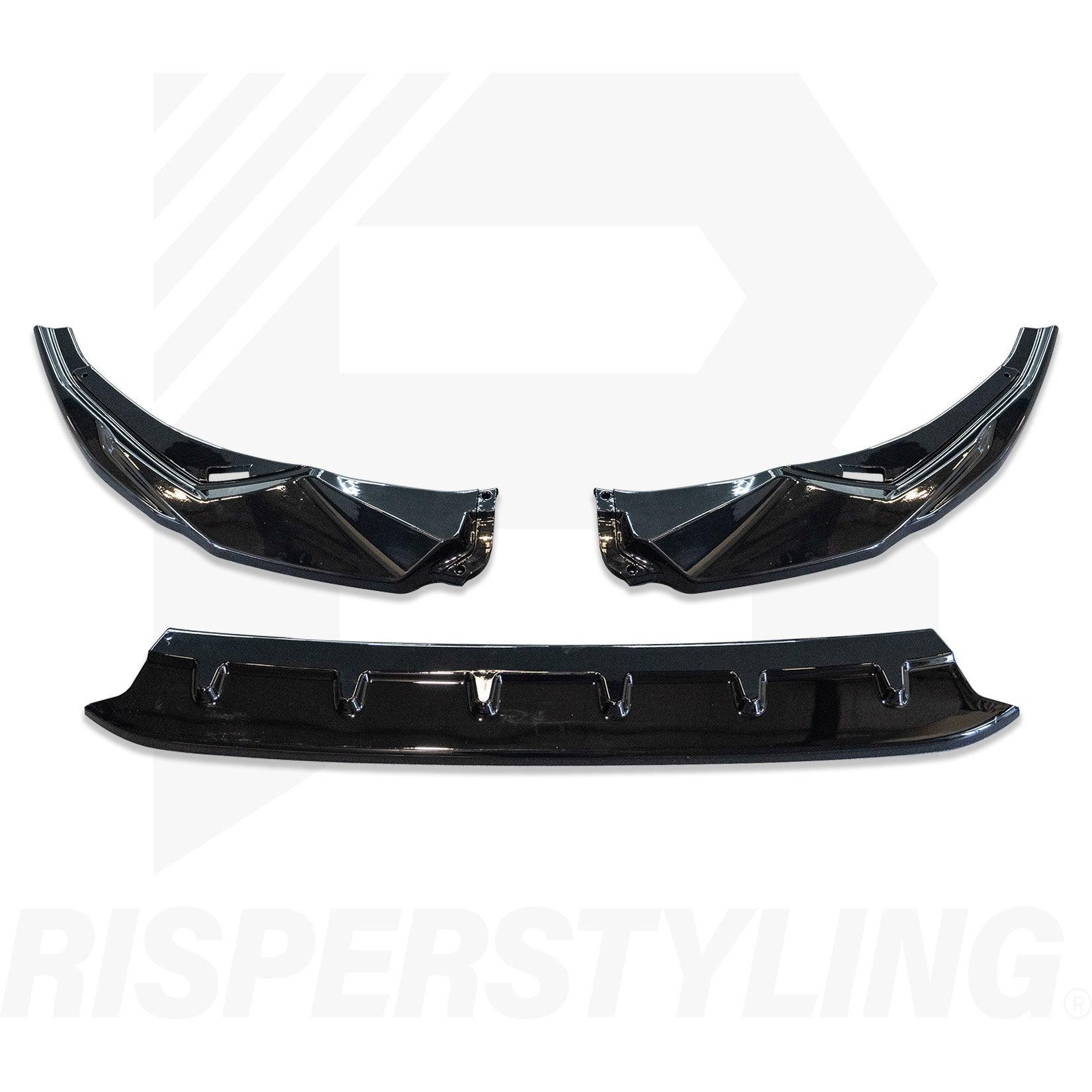 Audi A3 8Y Hatch & Saloon 2021+ Gloss Black Front Splitter Lip - TMC Motorsport