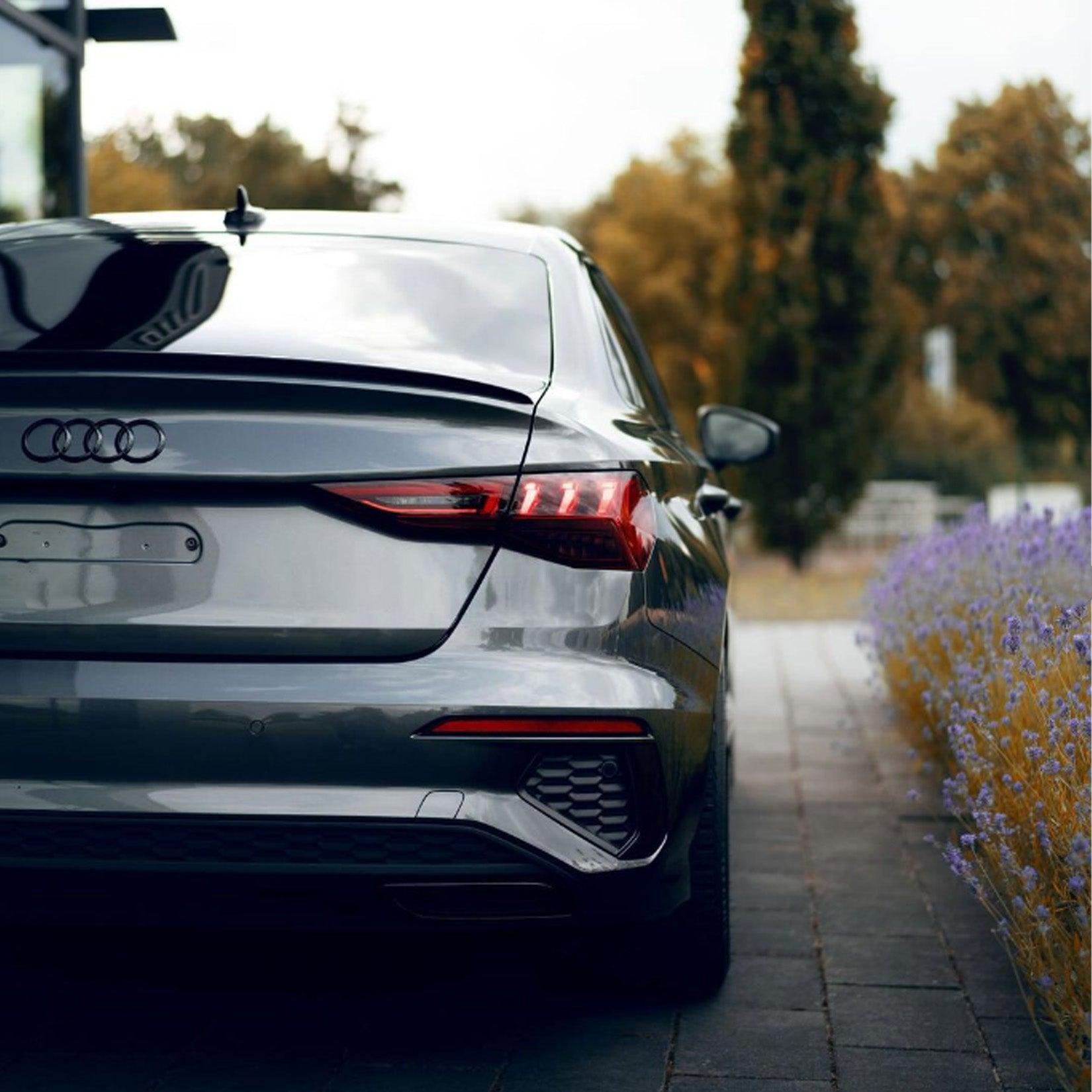 Audi A3 8Y Saloon 2021+ S3 Style Gloss Black Rear Spoiler Lip - TMC Motorsport