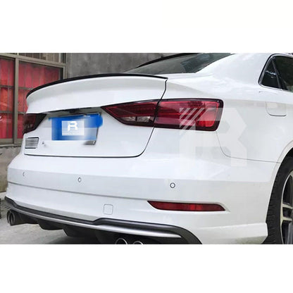 Audi A3 8Y Saloon 2021+ S3 Style Gloss Black Rear Spoiler Lip - TMC Motorsport