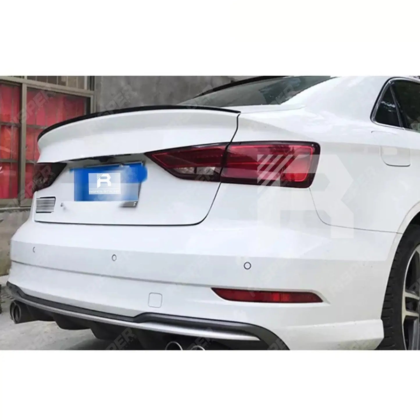 Achterspoiler lip Voor A3 8V 2013-2015 2016 2017 2018 2019 2020 Abs Black Carbon Fiber Kofferbak Spoiler Sedan Spoiler Auto Spoiler Wing Spoiler Diffuser Autoachterspoiler(Black brightness