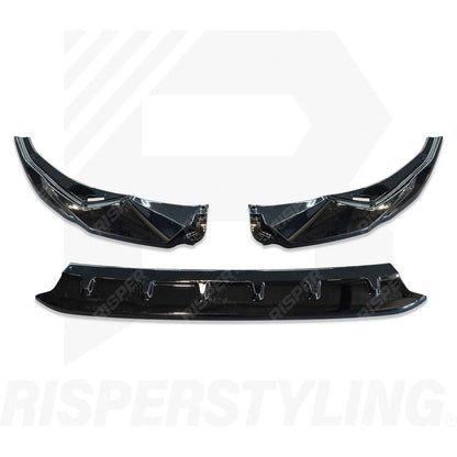 Audi A3 S Line / S3 8Y Hatch & Sportback 2021-2024 Gloss Black Front Splitter Lip