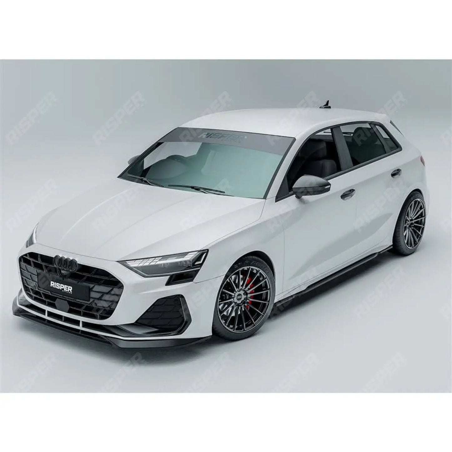 Audi A3 S Line S3 8Y Saloon / Sportback 2024+ - Front Splitter Lip In Gloss Black