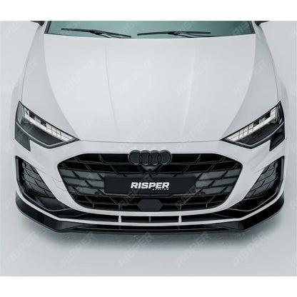 Audi A3 S Line S3 8Y Saloon / Sportback 2024+ - Front Splitter Lip In Gloss Black