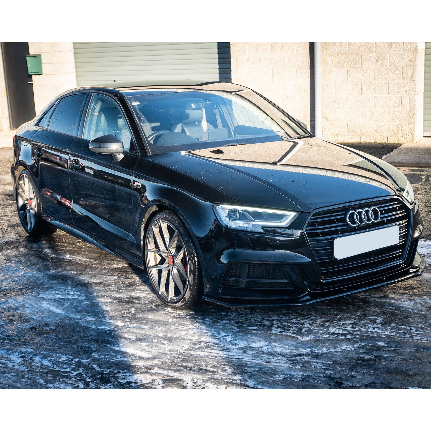 Audi A3 S-Line/S3 8V Facelift 2016-2020 Risper Gloss Black Front Splitter Lip - TMC Motorsport