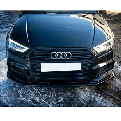 Audi A3 S-Line/S3 8V Facelift 2016-2020 Risper Gloss Black Front Splitter Lip - TMC Motorsport