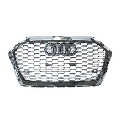 Audi A3/S3 8V 2017-2020 RS3 Style Gloss Black Honeycomb Grill - TMC Motorsport