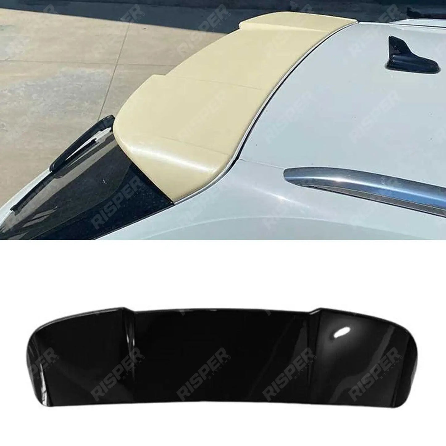 AUDI A4 AVANT ESTATE (B9) 2017-2019 RS4 LOOK REAR WING SPOILER IN GLOSS BLACK