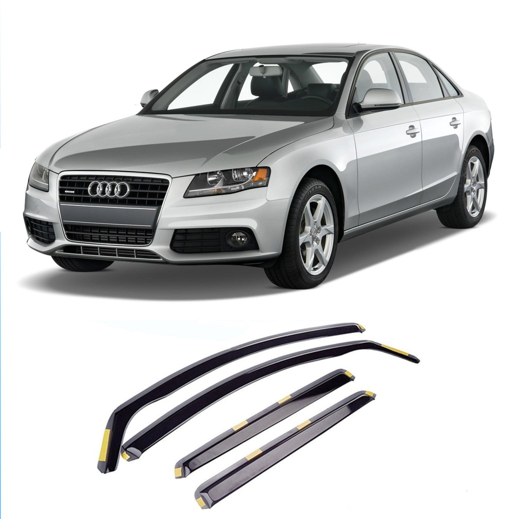 Audi A4 B8 2009-2016 STX Dark Smoke 4PC Internal Wind Deflectors - TMC Motorsport