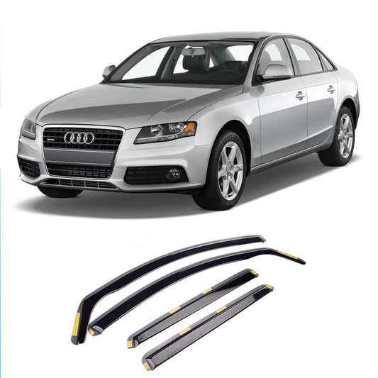 Audi A4 B8 2009-2016 STX Dark Smoke 4PC Internal Wind Deflectors - TMC Motorsport