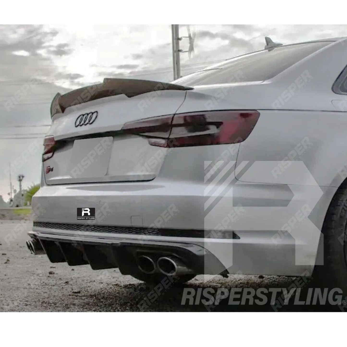 Audi A4 B9 2016-2019 Gloss Black RS4 Style Rear Spoiler