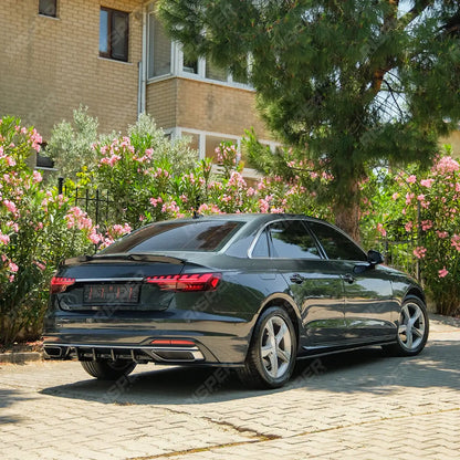 Audi A4 B9 Facelift 2019-2024 Aero Body Kit In Gloss Black