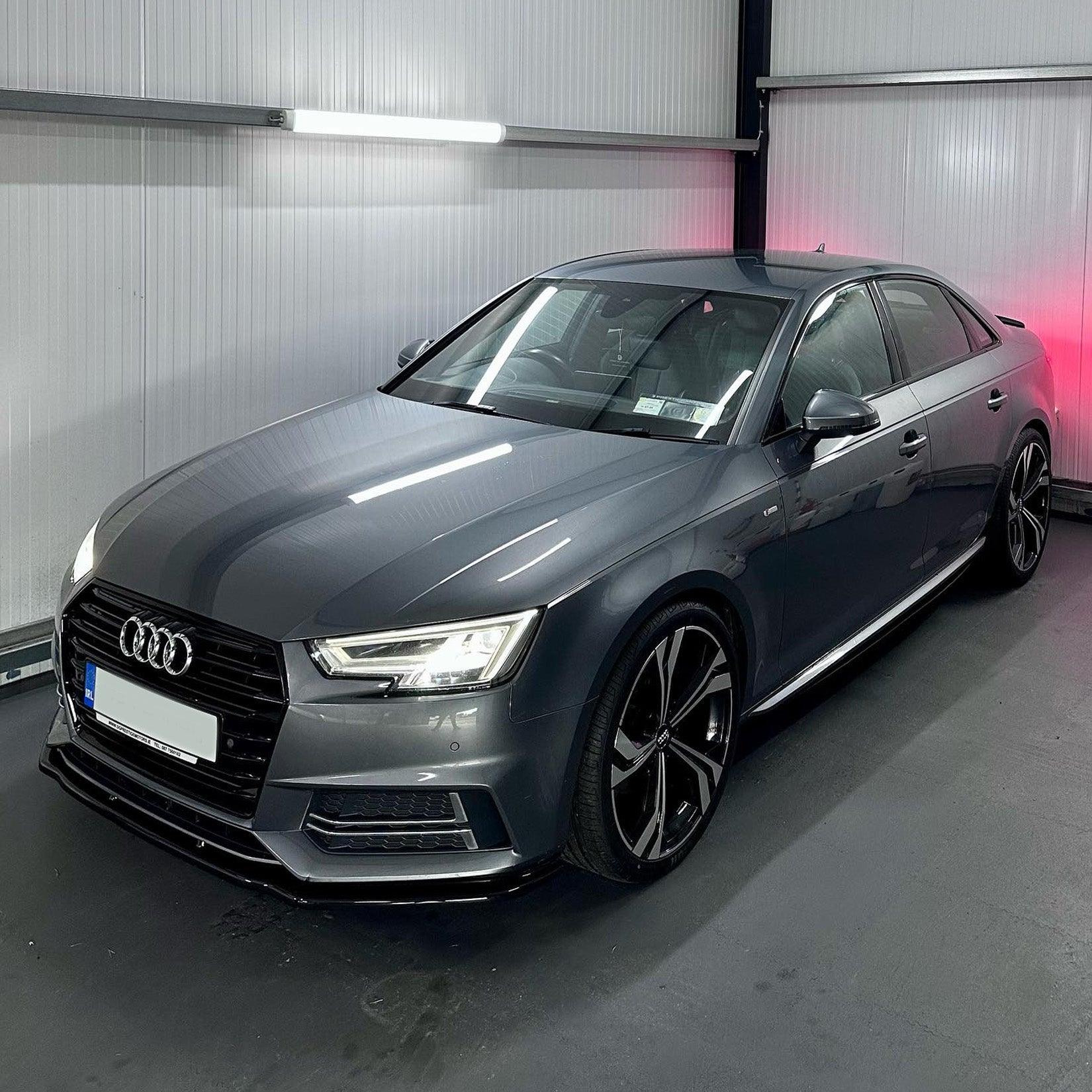 Audi A4 B9 S-Line/S4 2015-2019 Gloss Black Risper Front Splitter Lip - TMC Motorsport