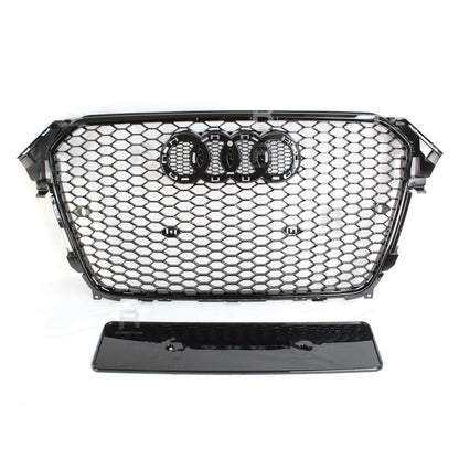 Audi A4 / S4 B8.5 2012-2016 RS4 Style Gloss Black Honeycomb Grill - TMC Motorsport