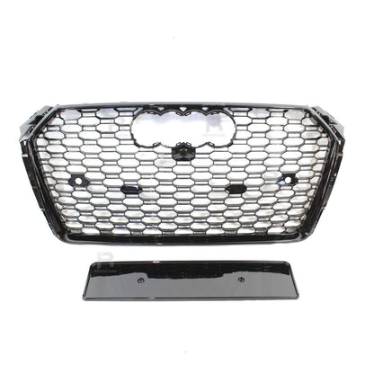 Audi A4 / S4 B9 2016-2019 Gloss Black RS4 Style Honeycomb Grill - TMC Motorsport