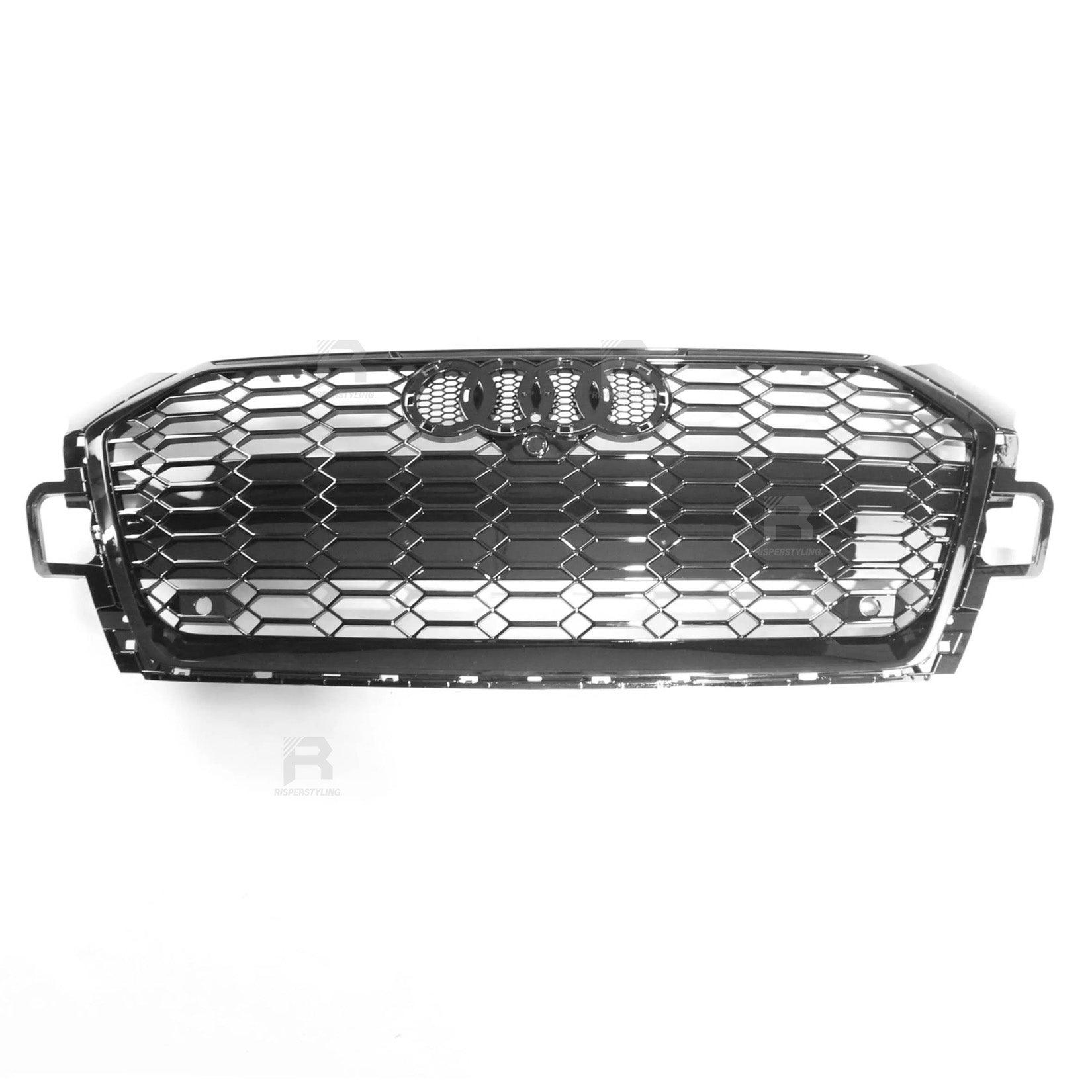 Audi A5 / S5 B9.5 (8W6) 2020-2023 Gloss Black RS5 Style Honeycomb Grill - TMC Motorsport
