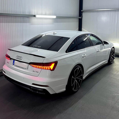Audi A6 C8 2019+ Gloss Black RS6-Style Rear Boot Spoiler - TMC Motorsport