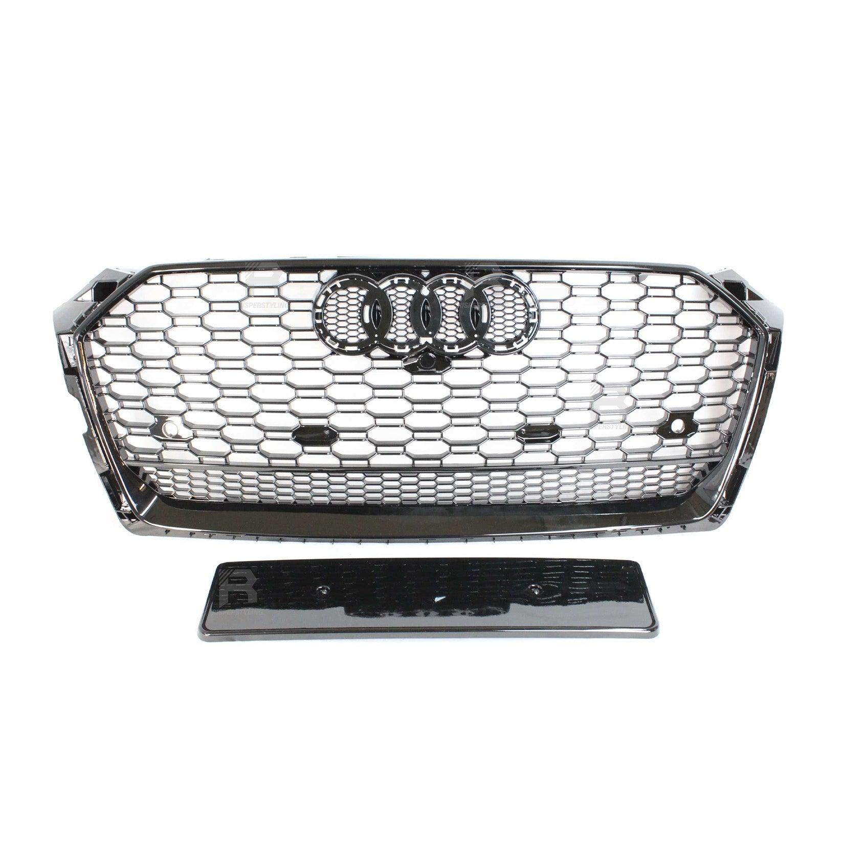 Audi A6 / S6 C7 2012-2014 Gloss Black RS6 Style Honeycomb Grill - TMC Motorsport