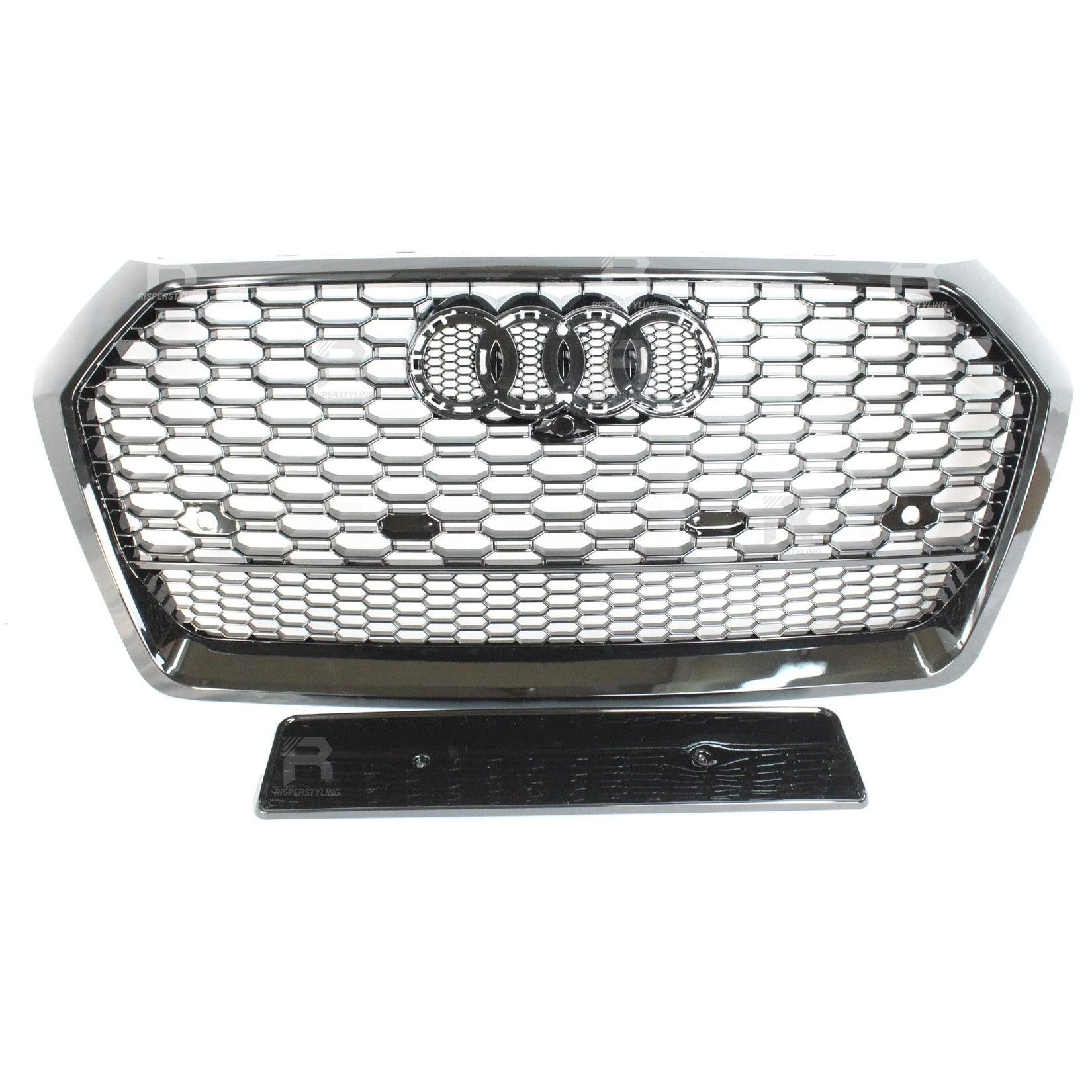 Audi Q5 / SQ5 2016-2019 Gloss Black 'RSQ5 Style' Honeycomb Grill - TMC Motorsport