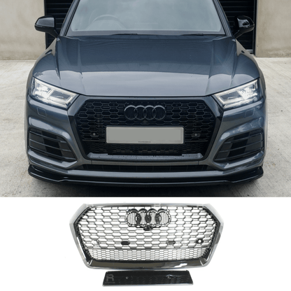 Audi Q5 / SQ5 2016-2019 Gloss Black 'RSQ5 Style' Honeycomb Grill - TMC Motorsport