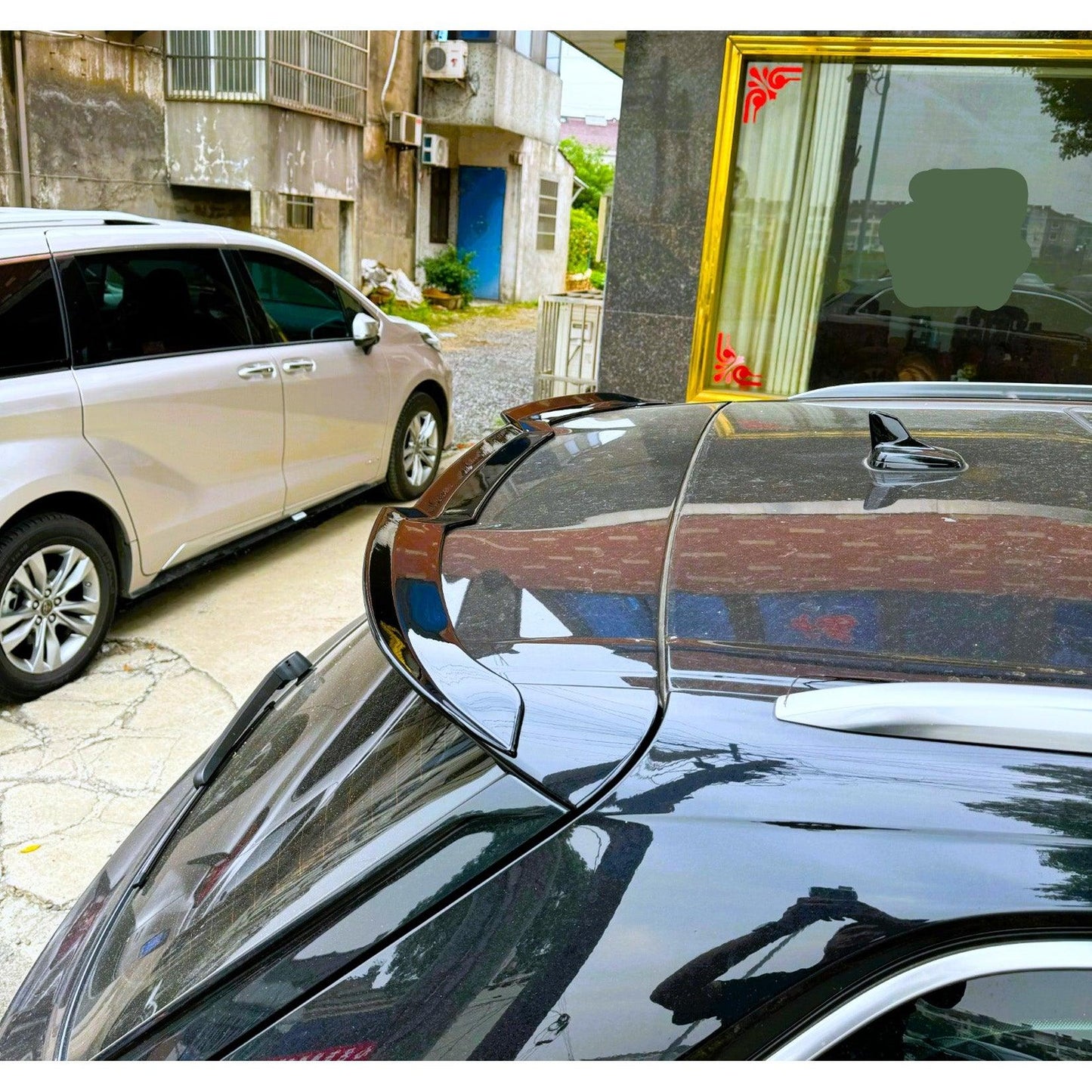 Audi Q7 S-LINE 2016+ Upper Rear Spoiler in Gloss Black - TMC Motorsport