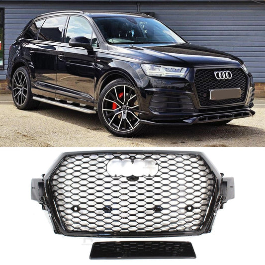 Audi Q7 / SQ7 2015-2020 Gloss Black 'RSQ7 Style' Honeycomb Grill - TMC Motorsport