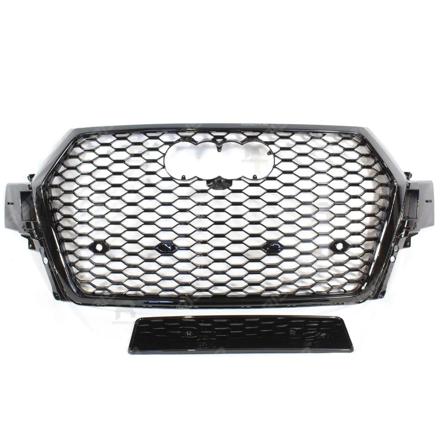 Audi Q7 / SQ7 2015-2020 Gloss Black 'RSQ7 Style' Honeycomb Grill