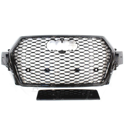 Audi Q7 / SQ7 2015-2020 Gloss Black 'RSQ7 Style' Honeycomb Grill