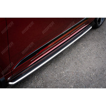 Audi Q8 2019 On Oe Style 2 Running Boards - Side Steps - Pair - Silver