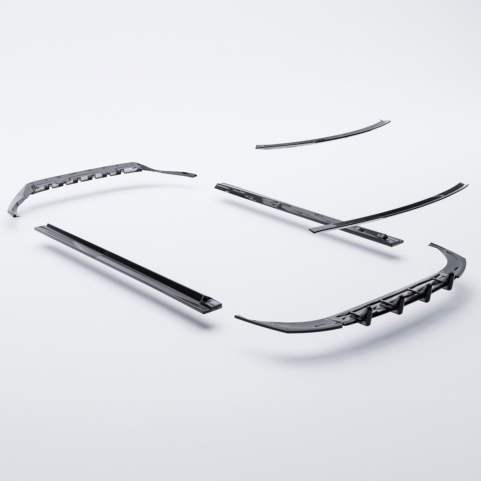 Audi Q8 S Line 2018+ Full Aero Low Line Kit In Gloss Black By Risper Styling - TMC Motorsport