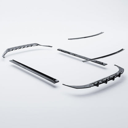 Audi Q8 S Line 2018+ Full Aero Low Line Kit In Gloss Black By Risper Styling - TMC Motorsport