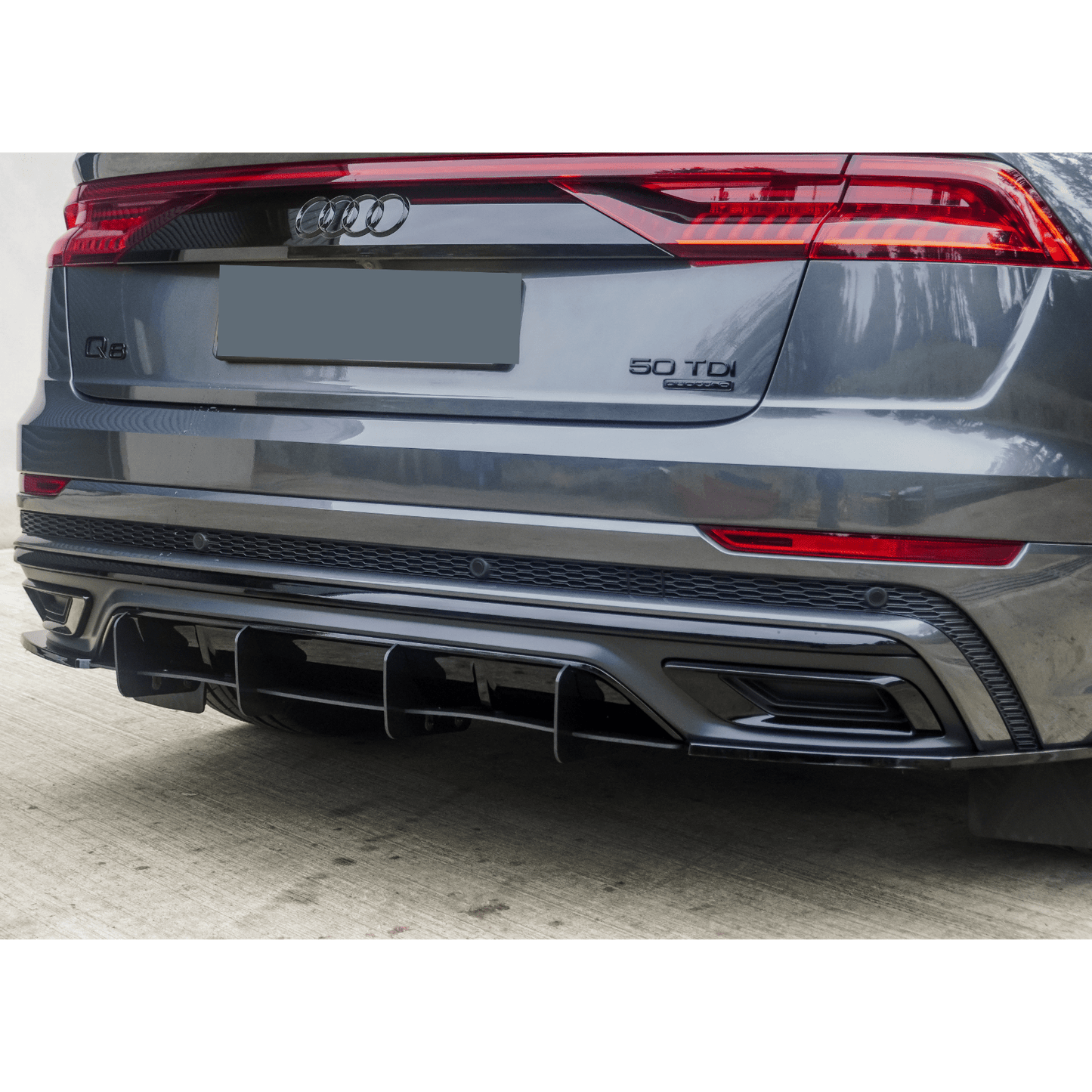 Audi Q8 S Line 2018+ Full Aero Low Line Kit In Gloss Black By Risper Styling - TMC Motorsport