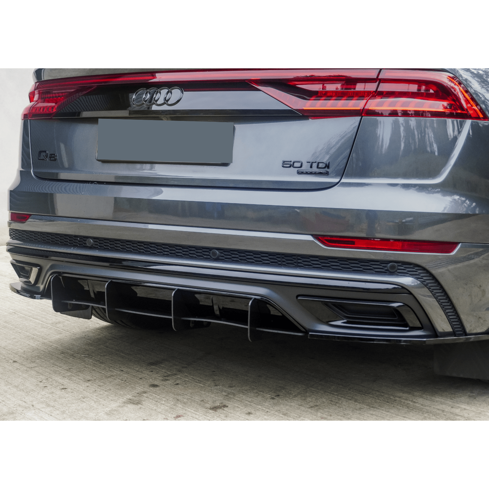 Audi Q8 S Line 2018+ Full Aero Low Line Kit In Gloss Black By Risper Styling - TMC Motorsport