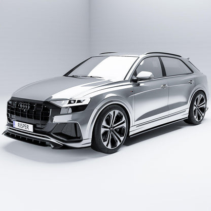 Audi Q8 S Line 2018+ Full Aero Low Line Kit In Gloss Black By Risper Styling - TMC Motorsport