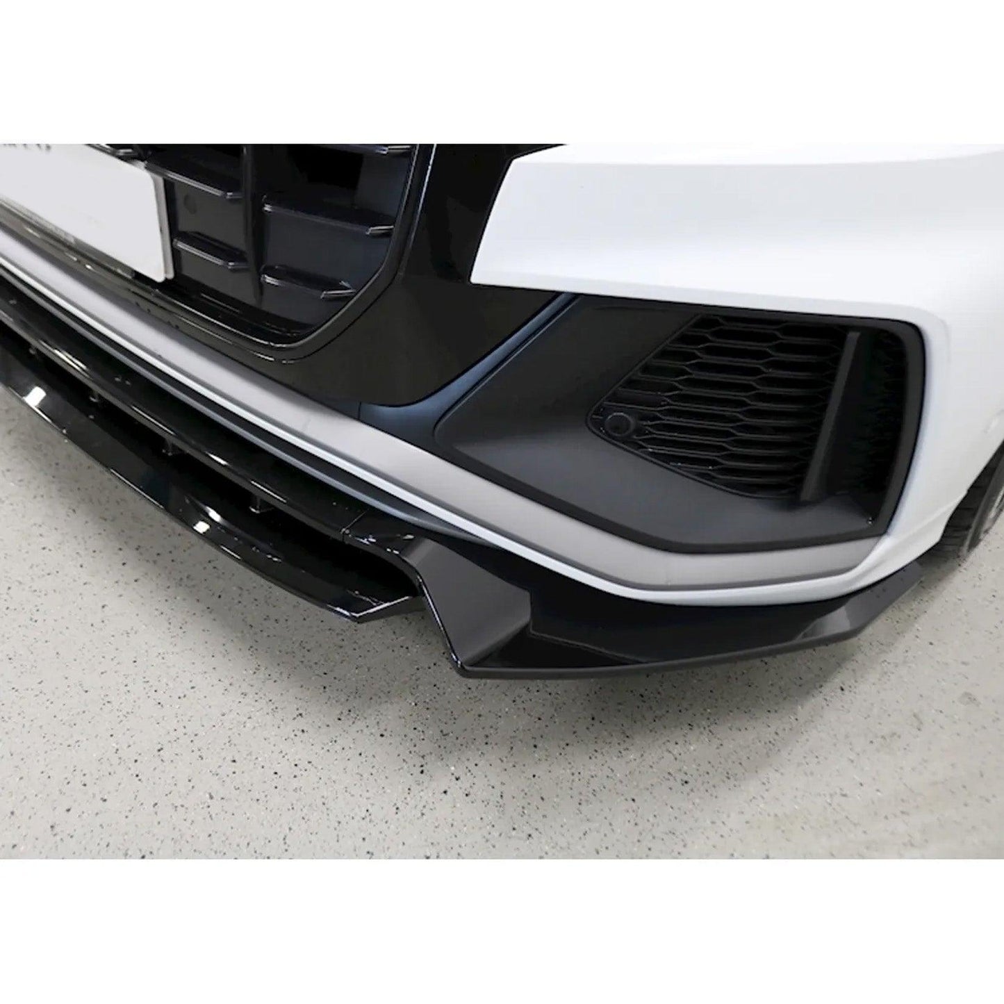 Audi Q8 S Line 2018+ Gloss Black Risper Front Splitter Lip - TMC Motorsport