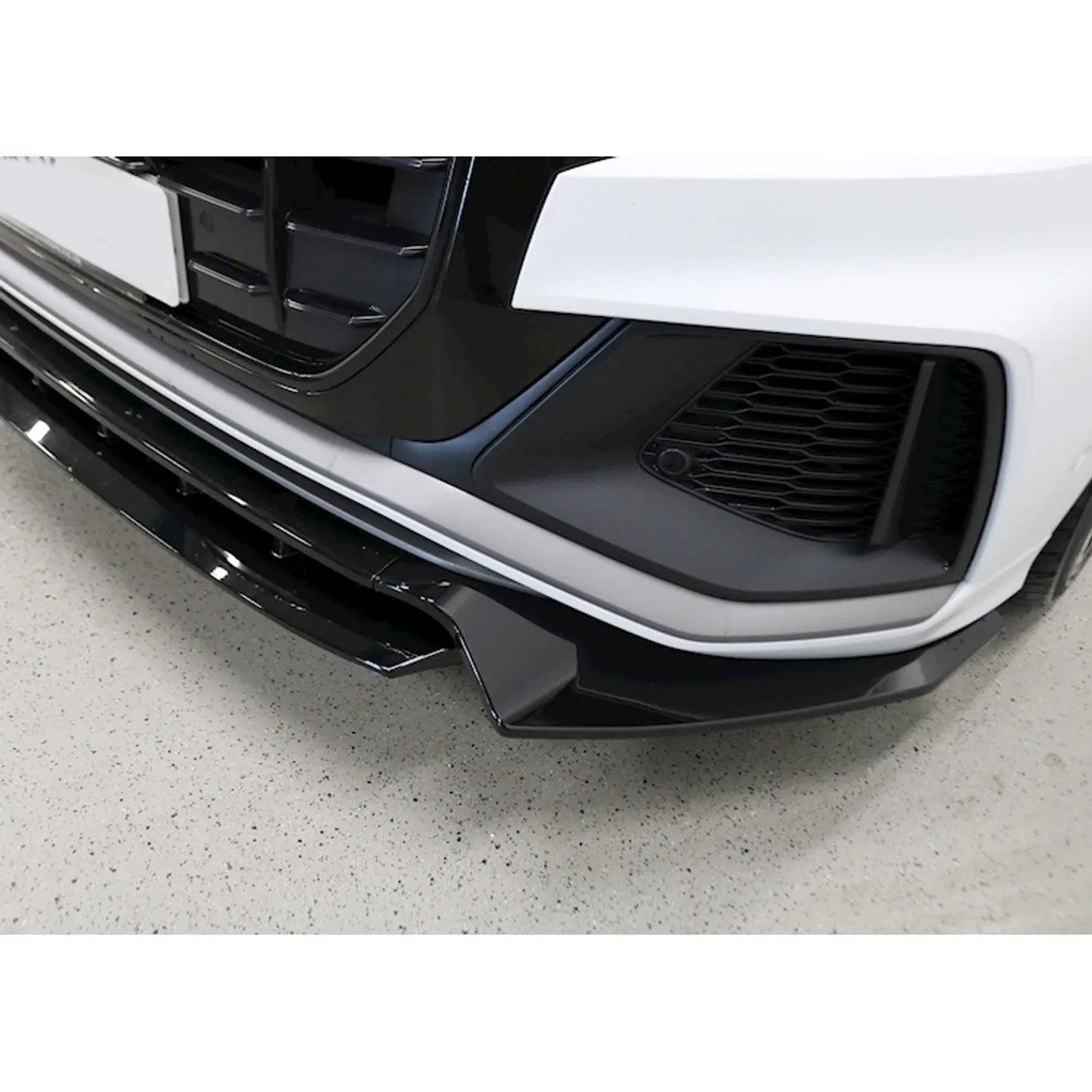 Audi Q8 S Line 2018+ Gloss Black Risper Front Splitter Lip - TMC Motorsport