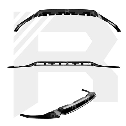 Audi Q8 S Line 2018+ Gloss Black Risper Front Splitter Lip - TMC Motorsport