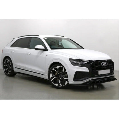 Audi Q8 S Line 2018+ Gloss Black Risper Front Splitter Lip - TMC Motorsport