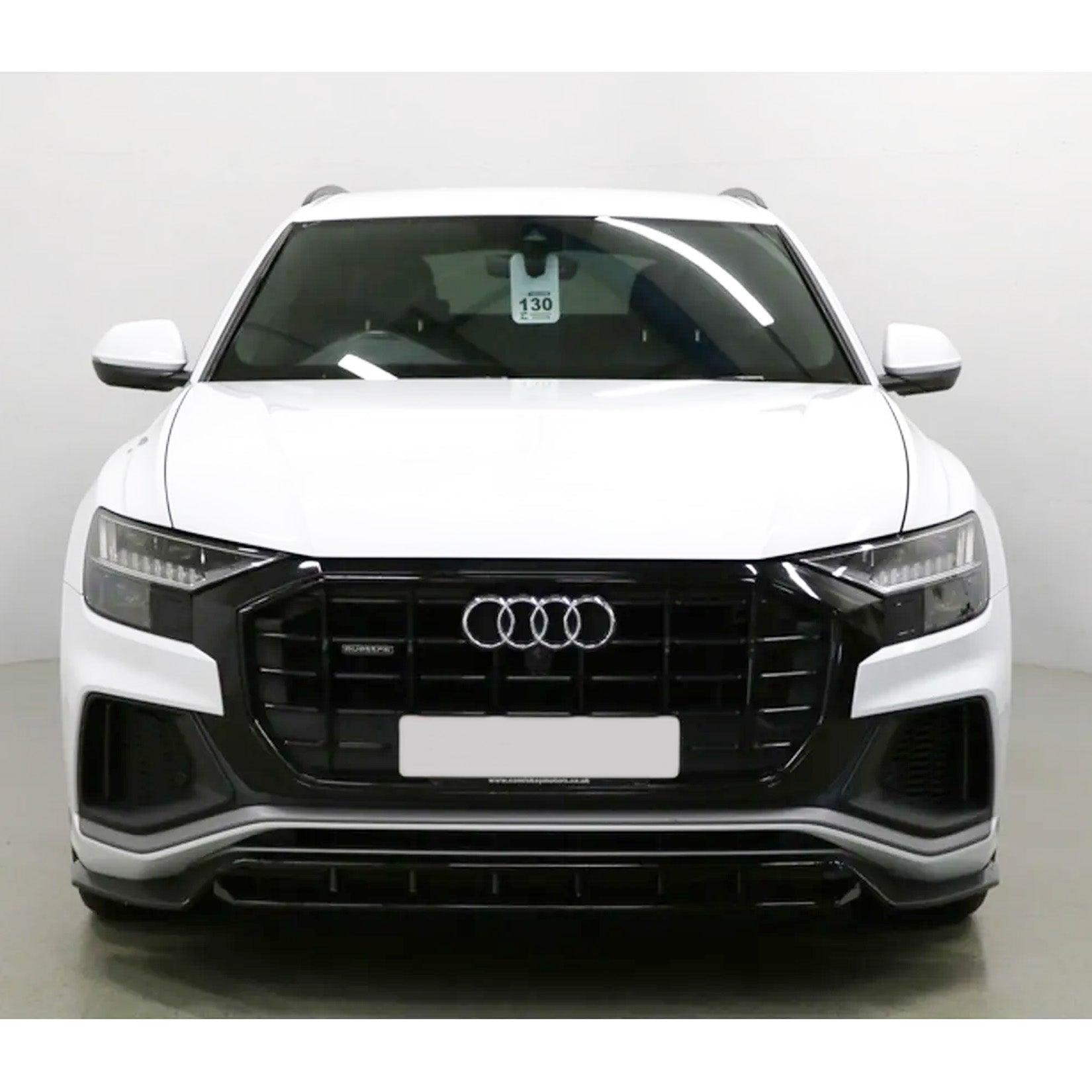 Audi Q8 S Line 2018+ Gloss Black Risper Front Splitter Lip - TMC Motorsport
