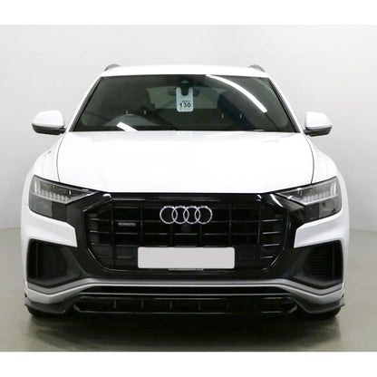 Audi Q8 S Line 2018+ Gloss Black Risper Front Splitter Lip - TMC Motorsport