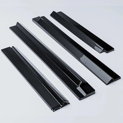 Audi Q8 S-Line 2018 On Side Skirt Splitters 2 Piece In Gloss Black - TMC Motorsport