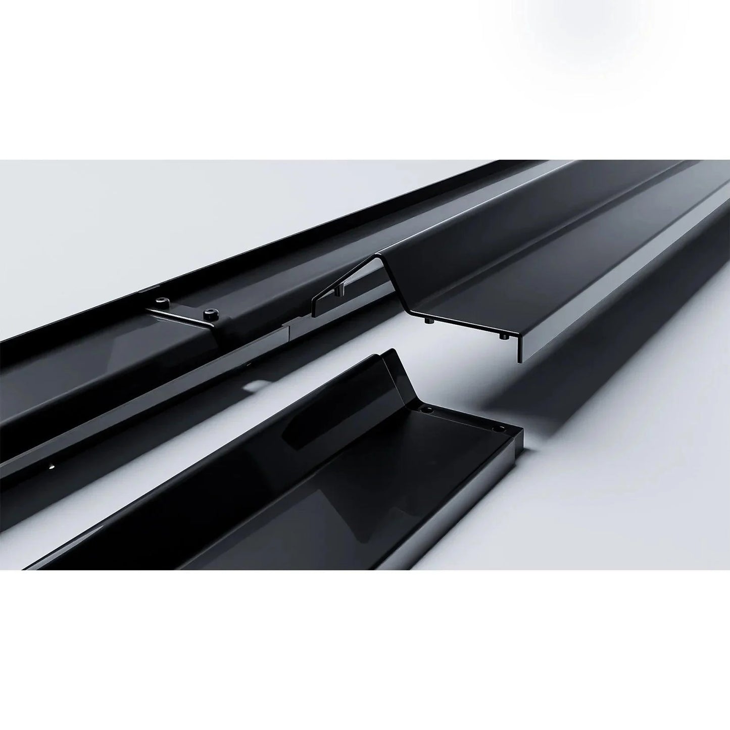 Audi Q8 S-Line 2018 On Side Skirt Splitters 2 Piece In Gloss Black - TMC Motorsport