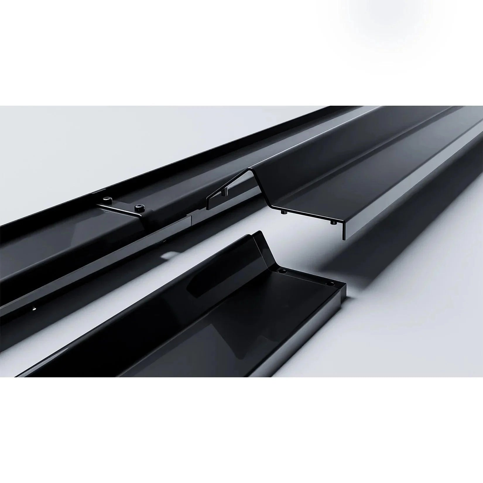 Audi Q8 S-Line 2018 On Side Skirt Splitters 2 Piece In Gloss Black - TMC Motorsport