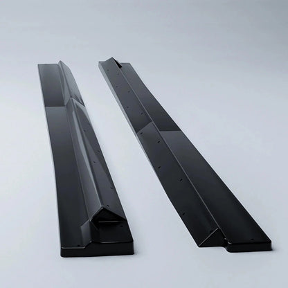 Audi Q8 S-Line 2018 On Side Skirt Splitters 2 Piece In Gloss Black - TMC Motorsport