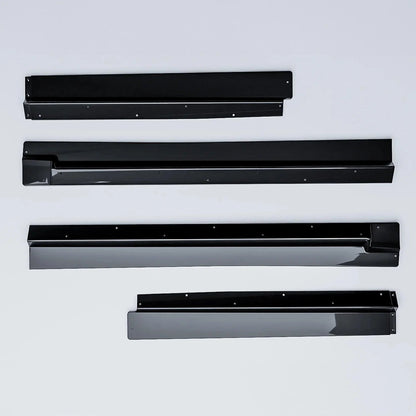 Audi Q8 S-Line 2018 On Side Skirt Splitters 2 Piece In Gloss Black - TMC Motorsport