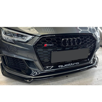 Audi RS3 (8V) Facelift 2017-2020 Gloss Black Risper Front Splitter - TMC Motorsport